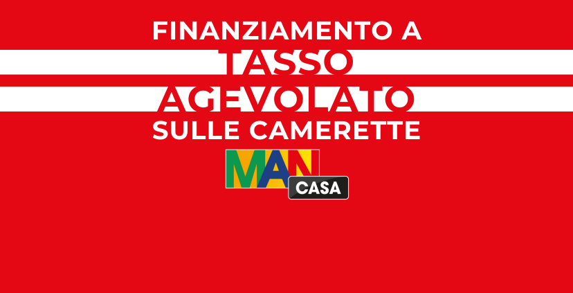 Finanziamento a tasso agevolato sulle nostre camerette
