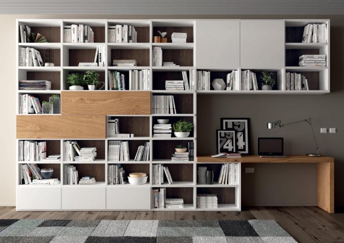 Librerie bifacciali e divisorie per soggiorno, idee utili per l'arredo