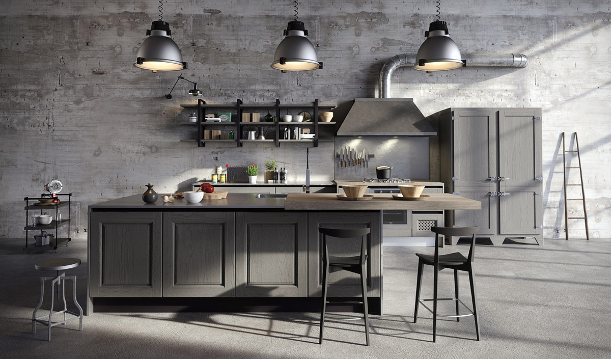 cucina stile industrial